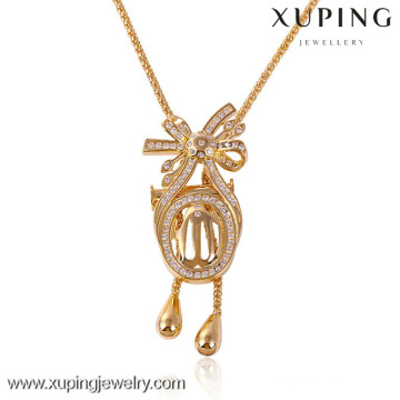 41443-Xuping beautiful women gold sweater necklace online China shop